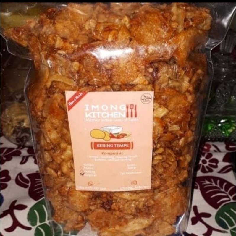 KERING TEMPE KENTANG KACANG  500GRAM NON MSG ENAK GURIH RENYAH TANPA 100% HOMEMADE