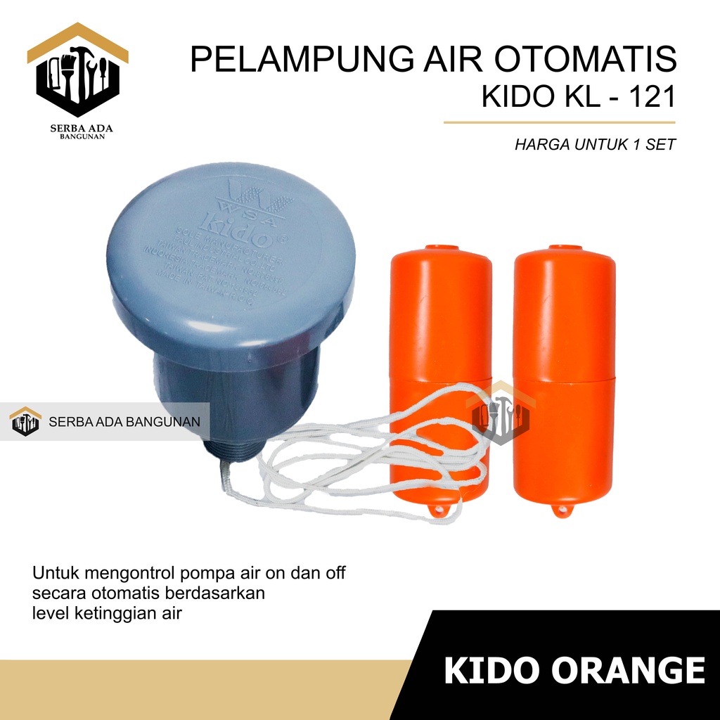 Radar Pelampung plampung KIDO air otomatis untuk tengki murah Taiwan-1 PCS