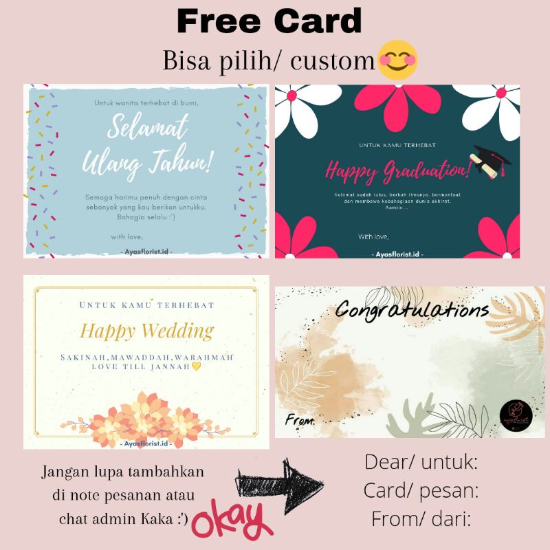 HAMPERS/ KADO ulang Tahun, Wisuda [Free Custom Card]