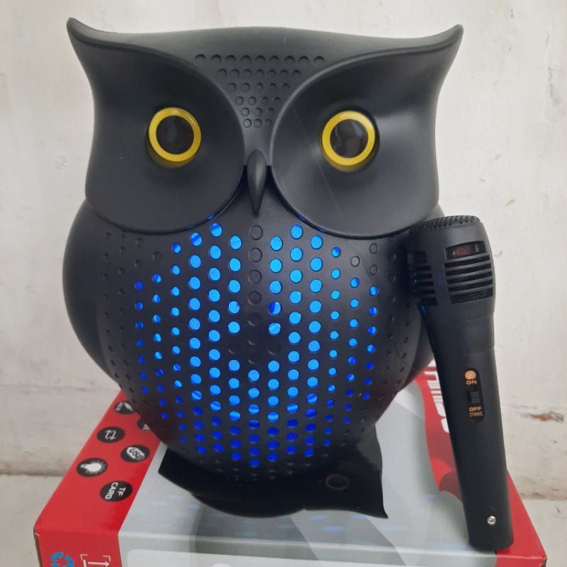 SPEAKER BLUETOOTH KARAOKE MP3 KIMISO QS-2610 6.5 INCHI MODEL BURUNG HANTU +
