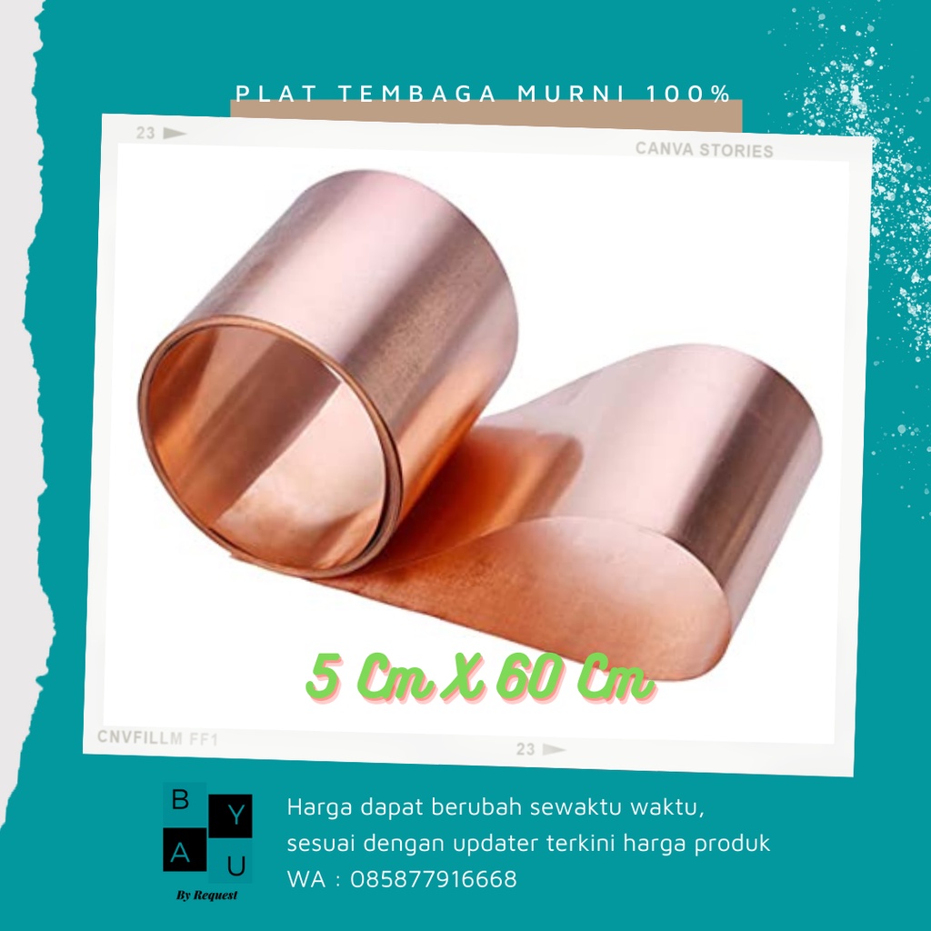 JUAL LEMPENGAN ELEKTRODA COPPER ATAU TEMBAGA MURNI