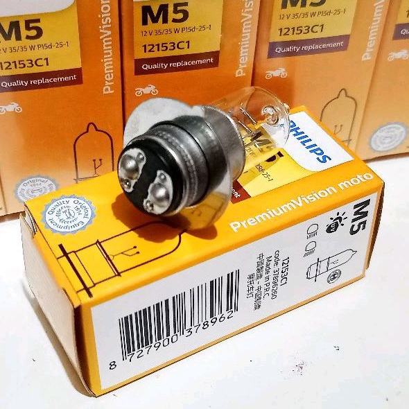 BOHLAM DEPAN PHILIPS 12V 35/35 W K1 BEBEK &amp; METIC