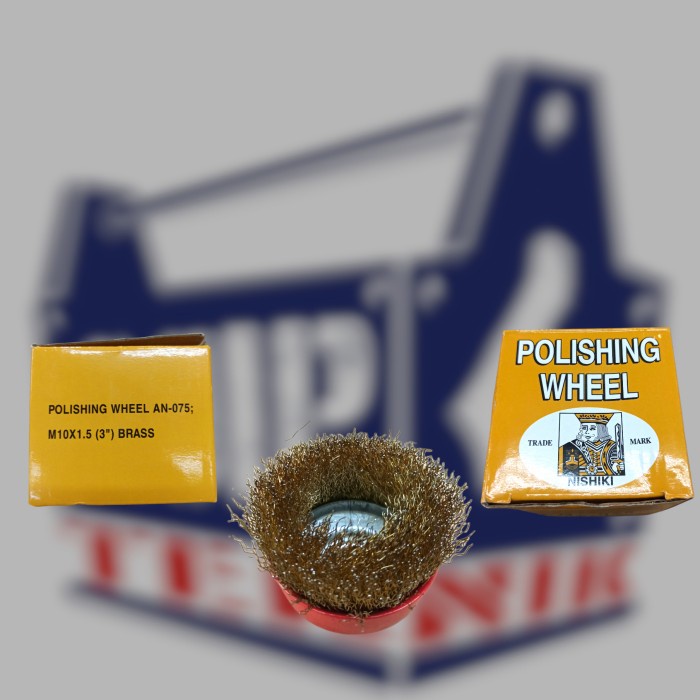 sikat kawat mangkok 75mm / 3 inch cup brush polishing KING