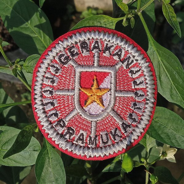 Logo Tanda Jabatan KPD Pelatih Dasar Pramuka Bordir Timbul