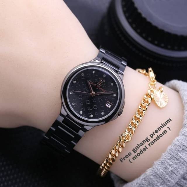 Jam tangan fashion wanita Louis Vuitton rantai
