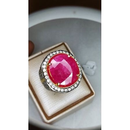 cincin ruby burma pigeon blood jumbo