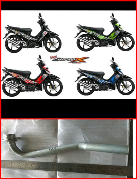 LEHER KNALPOT HONDA SUPRA X 125 KARBURATOR