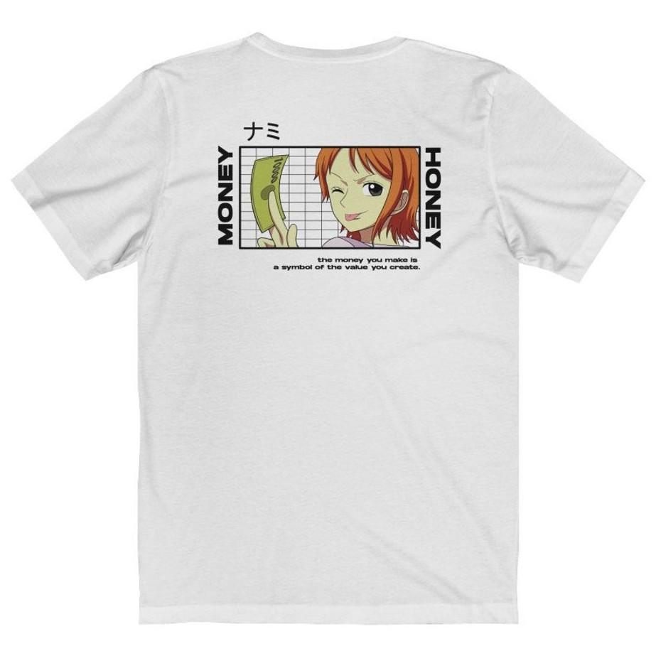 Tshirt Nami Money Honey Onepiece Anime Manga One Piece Premium Unisex