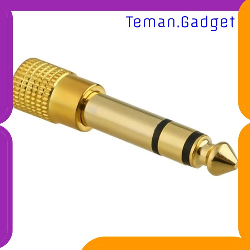 TG-AI186 HEADPHONE JACK ADAPTER 3.5MM 1/8 KE 6.5MM 1/4 STEREO 1 PCS - PJ1652