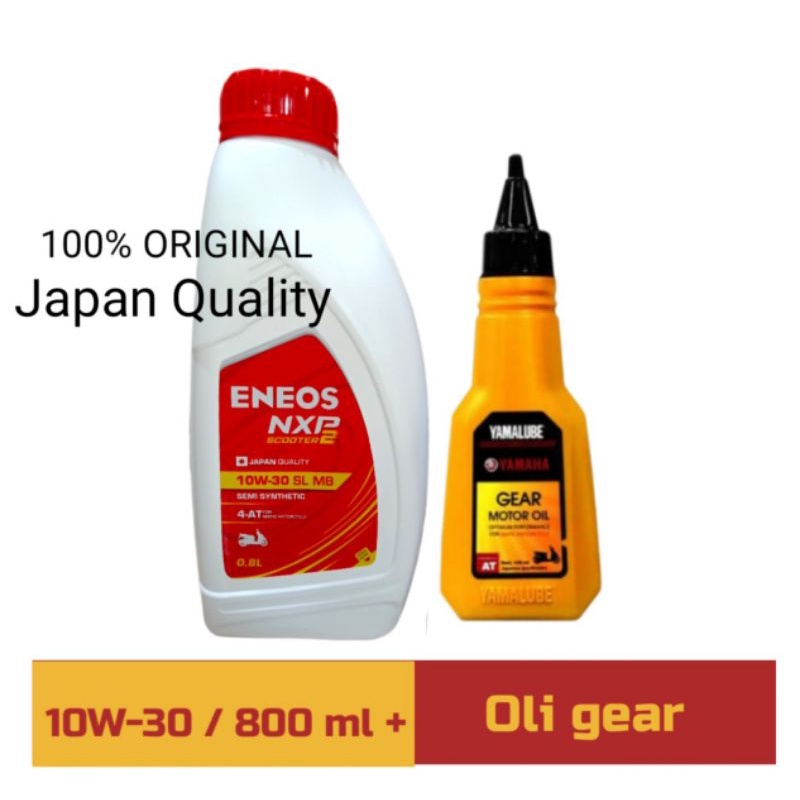 promo.. paket oli matic ENEOS NSP2 10-30 0.8L + oli gear YAMALUBE, 100% original ,japan quality for all matic