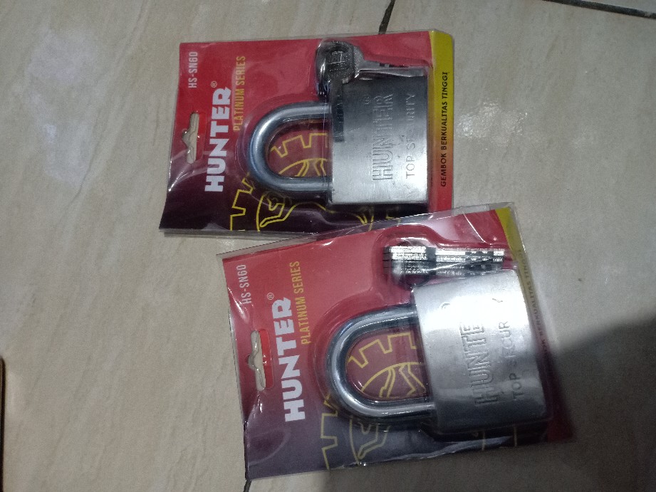 Gembok Chrome Hunter 60 Mm Pendek