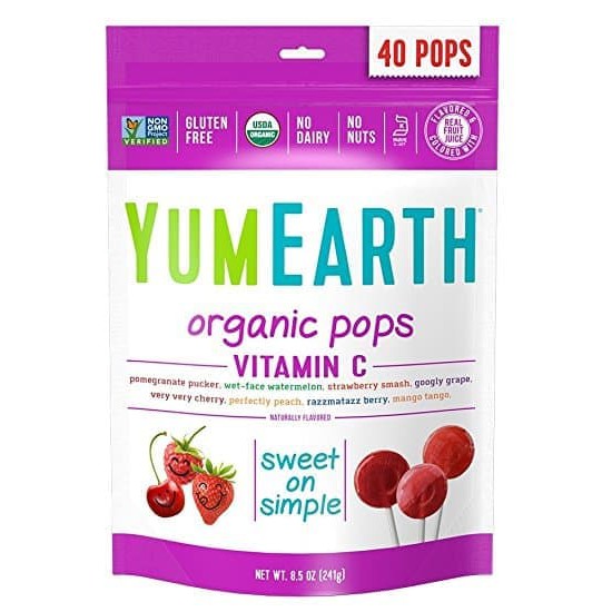 

Yumearth Organic Vitamin C Pops/ Lolipop Organik/ Bebas Gluten