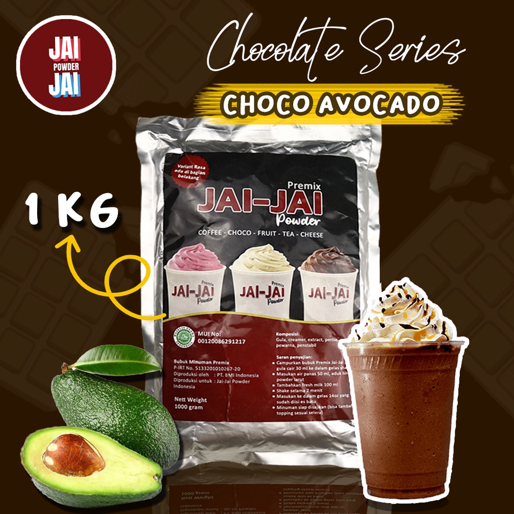 

Bubuk Minuman 1kg - CHOCO AVOCADO - Jai Jai Powder