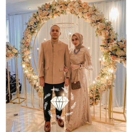 BAJU MUSLIM COUPLE sYAR'I KARIMA MEWAH ELEGAN ORI BOYAZY