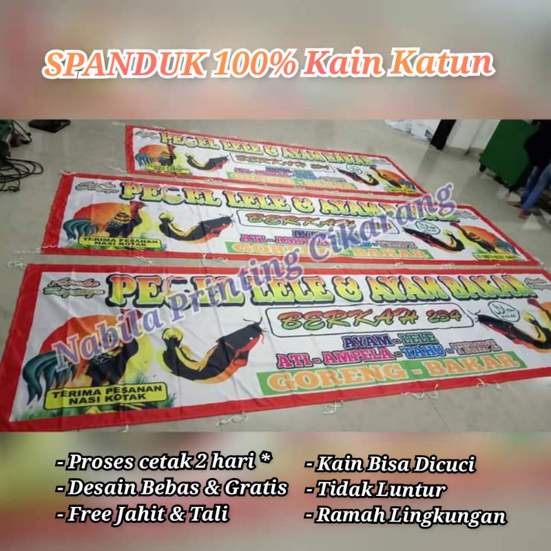 Spanduk Kain Pecel lele  Lamongan  Soto Lamongan  Sari Laut  Lalapan  Seafood  Sate  Nasi