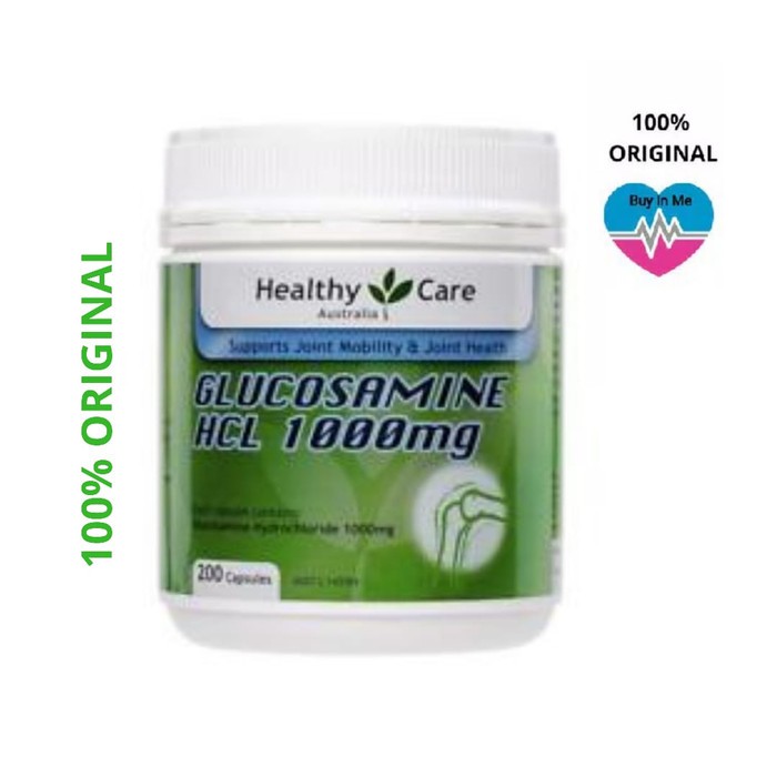 Healthy Care Glucosamine HCL 1000mg 200 Capsules - GLUCOSAMINE HCL