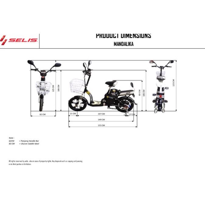 Sepeda Listrik Selis Tipe Mandalika