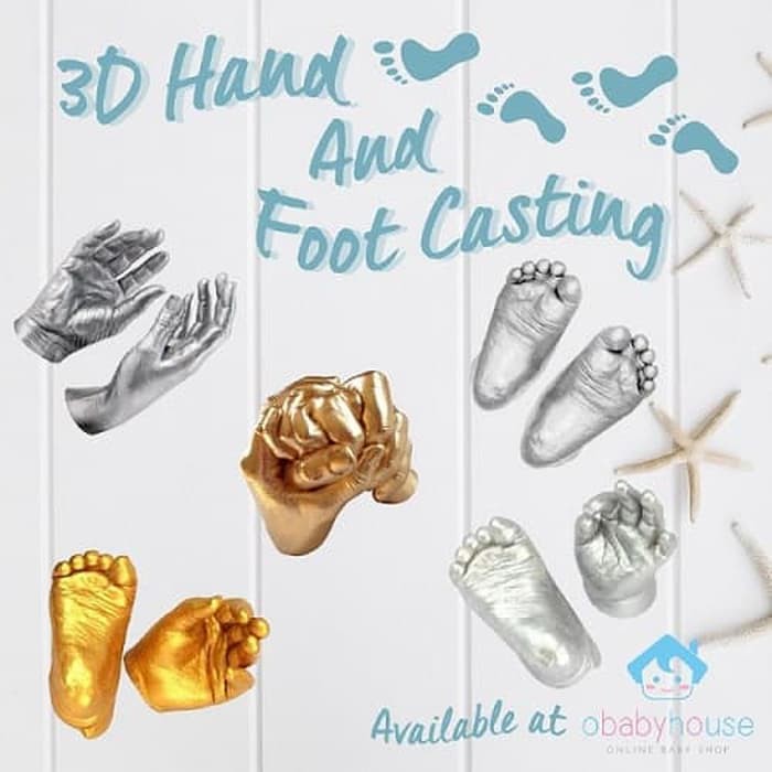 3D Hand and Foot Casting SILVER - Bahan Cetak Tangan Kaki