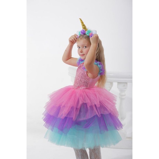 001 ameliarahma dress tutu kuda poni baju anak pesta ulang tahun perempuan