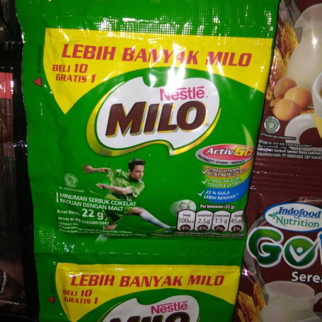

SUSU MILO RENCENG 22 GRAM EDISI PROMO EKTRA ISI / LEBIH UNTUNG