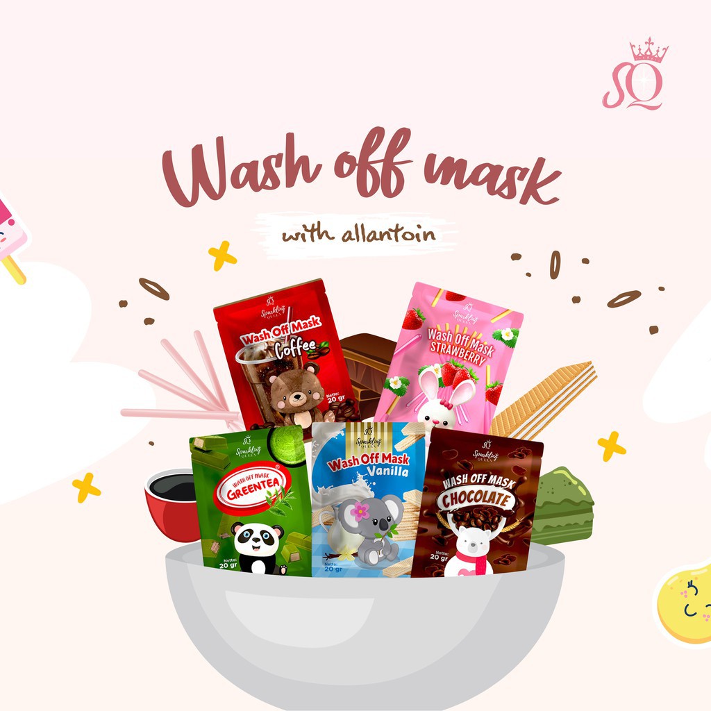 (FREE GIFT) MASKER ORGANIK SPARKLING QUEEN / MASKER SNACK SPARKLING QUEEN BPOM