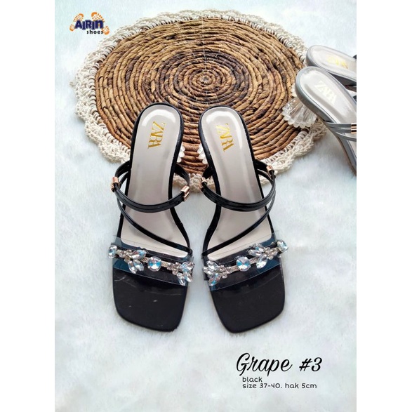 SANDAL HEELS KACA ZARA, REALPICTURE, GOOD QUALITY, FREE BOX