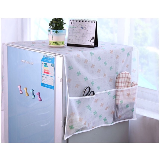 Cover Kulkas Lebar 55cm / Alas Penutup Kulkas Fridge Cover Dekorasi Rumah Dapur Cantik