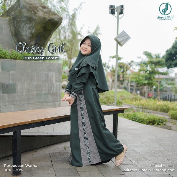 Gamis Anak Perempuan CLASSY ORI by Alwa Hijab | Gamis Anak Terbaru | Gamis Couplean Keluarga Terlari