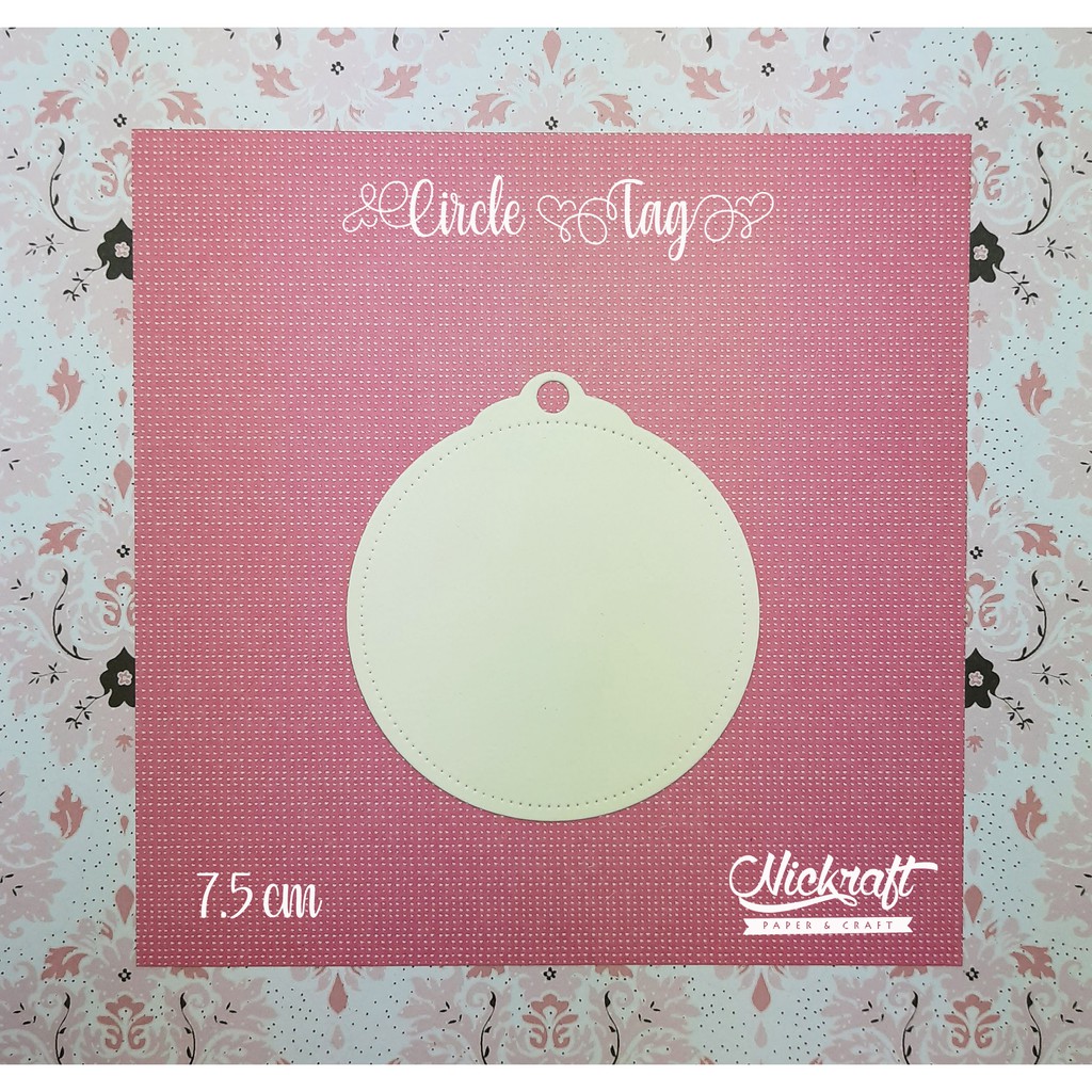 

CIRCLE TAG - BAHAN SCRAPBOOK LABEL KECIL KARTU UCAPAN MINI HAMPERS