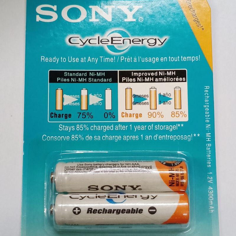 Baterai AAA Sony Bisa Cas Ulang Rechargeable 4300 Mah