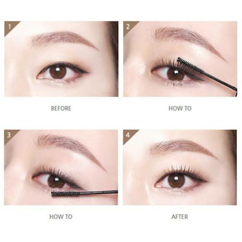 3D Maskara Microcara Thin Mascara Kosmetik Mata Pelentik Bulu Mata Make Up Makeup