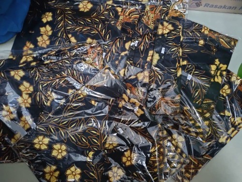 Batik Hrb026 Kenongo Hem Kemeja Batik Pria Lengan Pendek Katun Primis Halus M L Xl Xxl Modern