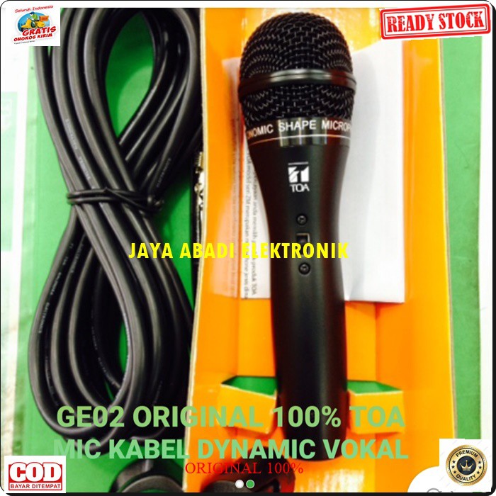 G02 TOA mic kabel mik cable karaoke vokal meeting vocal audio sound pro jernih panggung pidato ceramah imam masjid musik music pengeras suara G02  Bisa ke segala alat audio sound KABEL ORIGINAL TOA 5 METER  GARANSI UANG KEMBALI 100% JIKA TERBUKTI