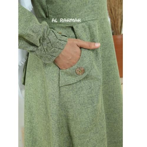 TERLARIS GAMIS KATUN MADINA SYAR'I MODEL SAKU DEPAN (Shalimah)