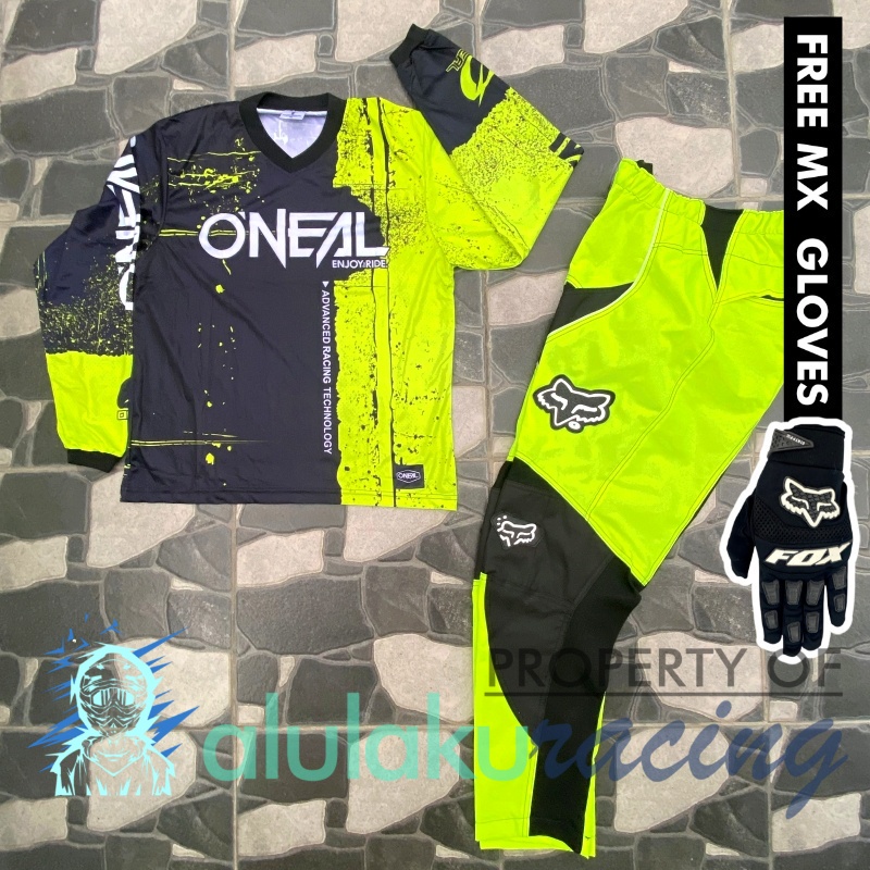 Jersey &amp; Celana MX Trail Motocross - Paket Bundling ONCT0704-F41