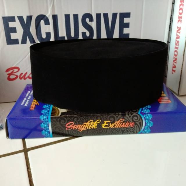 Kopiah hitam polos peci polos