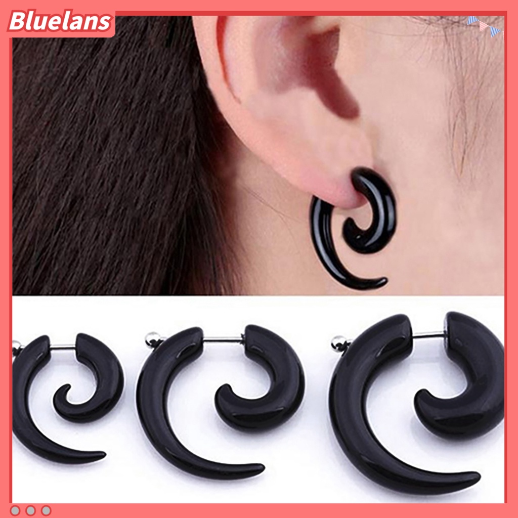 Bluelans Fashion Earring Stunning Punk Rock Style Unisex Snail Pattern Ear Nail