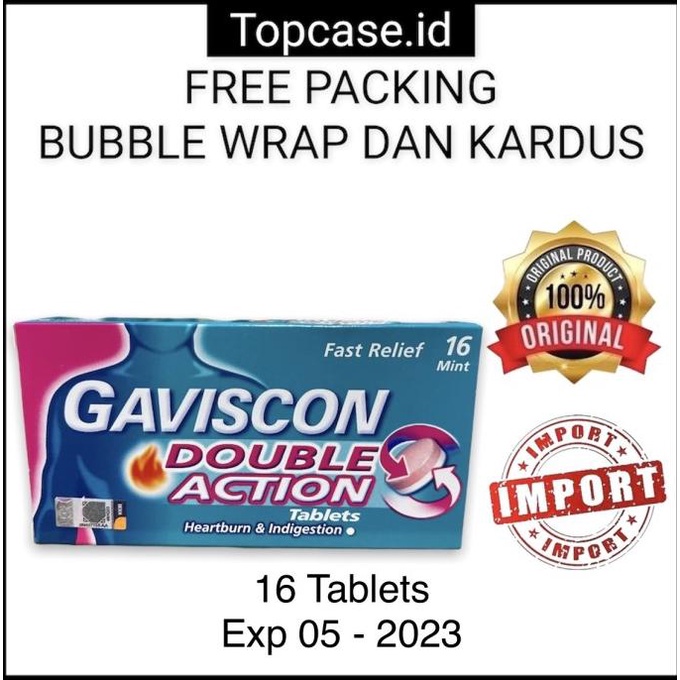 [[ Eferiusaya ]] Gaviscon double action tablet 16 tabs