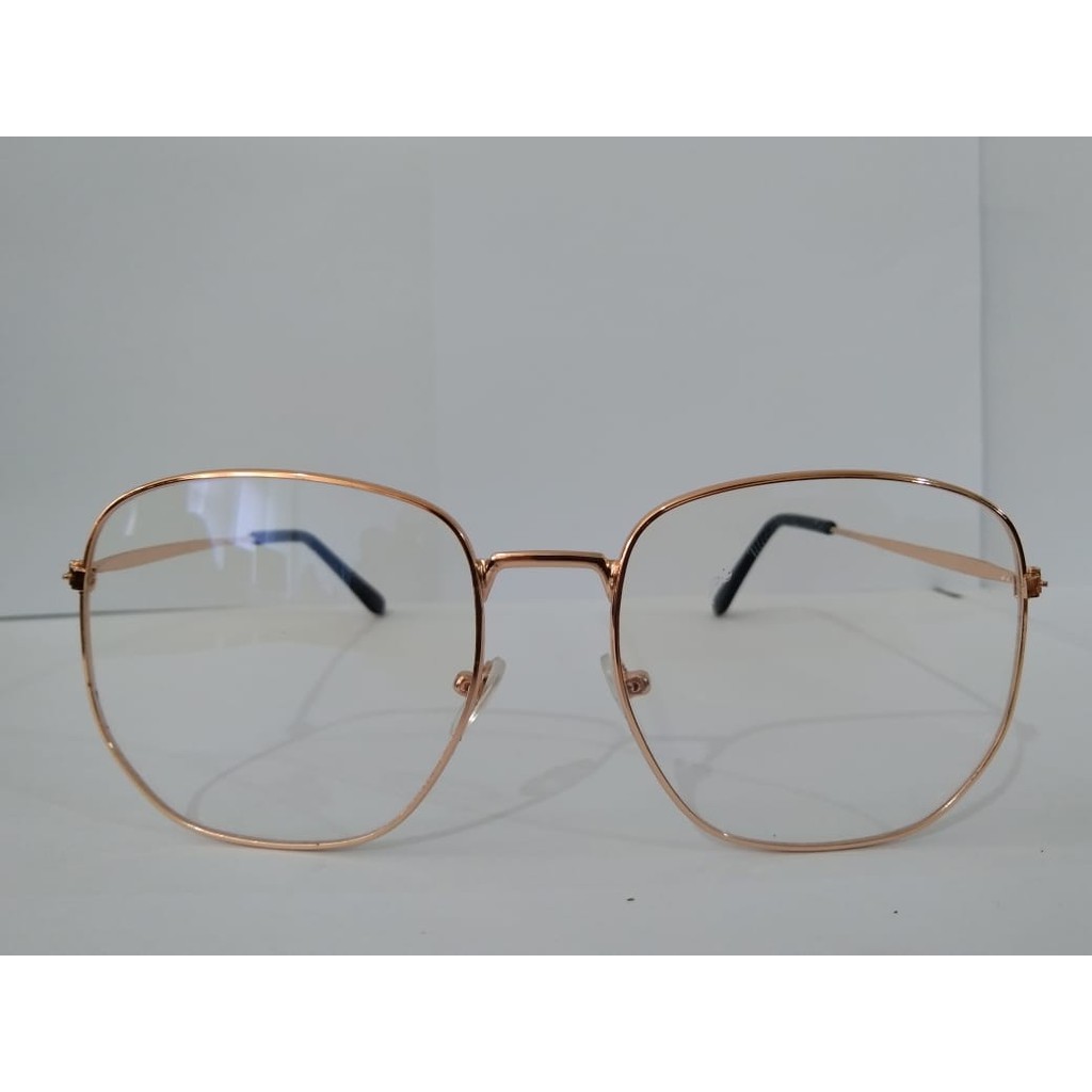 (COD) Kacamata Baca Frame 80 Anti Radiasi Metal Gaya Retro Untuk Pria / Wanita MALLSHOPPING