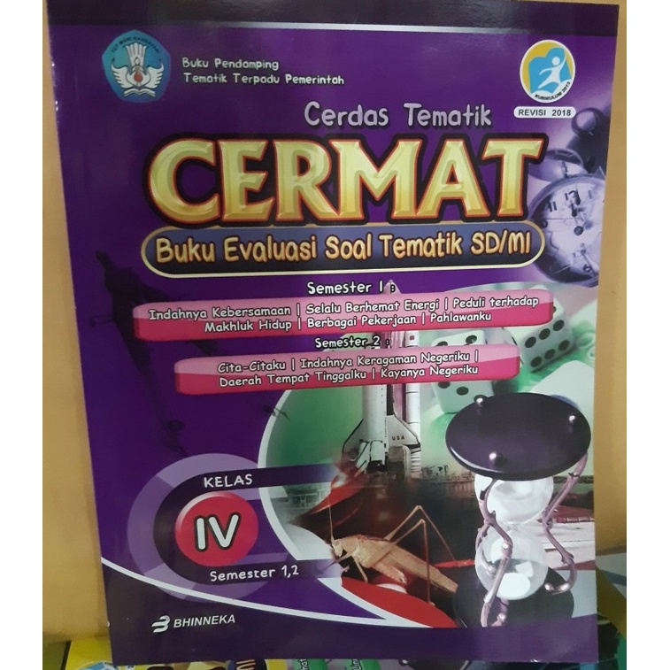 Cermat Buku Evaluasi Soal Tematik SD Kelas IV Semester 1 & 2 Ismoyo -original