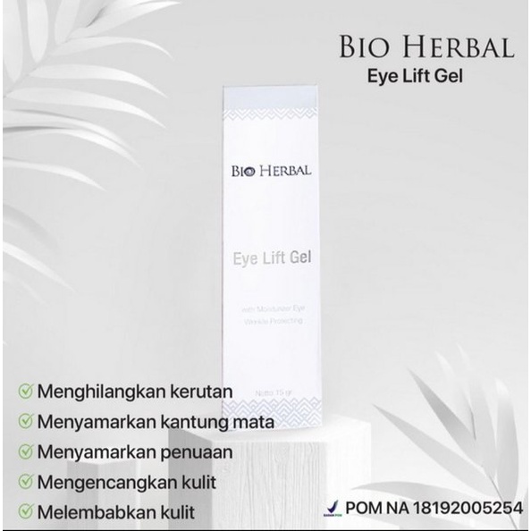 [ORI]  Gel Penghilang Kantung Mata Panda &amp; Penyamar Kerutan Area Mata AMPUH - Bio Herbal Eyelift