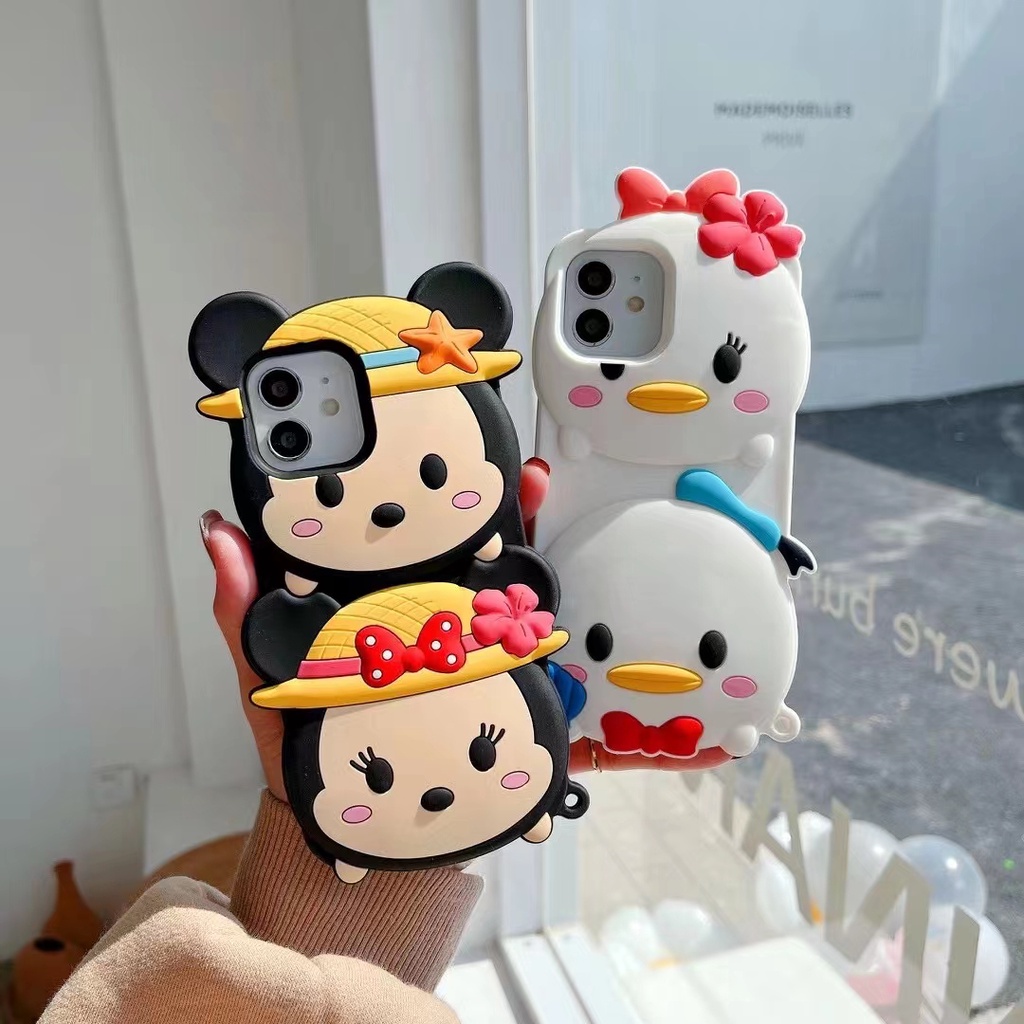 Redmi 9a 6a 9c Case 3D Karakter Tsum - Tsum & Donald Duck Silikon Casing
