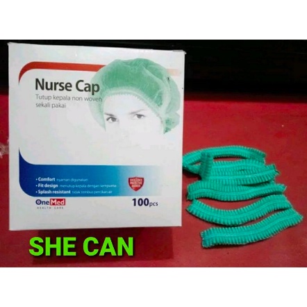 NURSE CAP ONEMED ISI 100 PCS / NURSE CUP ONEMED / HAIR NET