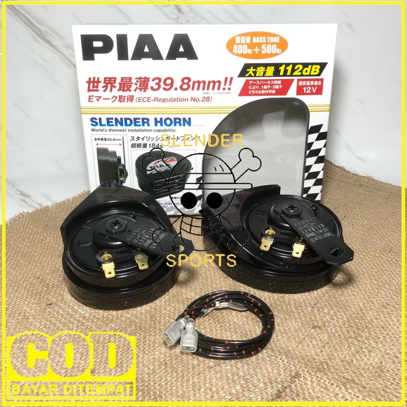 KLAKSON PIAA SLENDER 12V - PIAA SLENDER HORN 12V 112dB