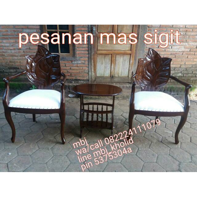 Kursi teras daun mebel Jepara mebel jati Jepara mebel bagus Jepara