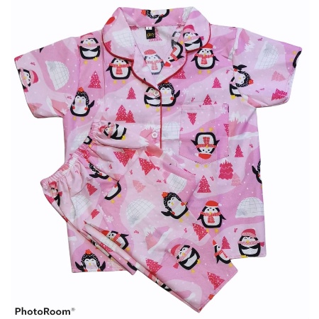 XAC PIYAMA BAJU TIDUR ANAK SIZE UMUR 1-12 TAHUN