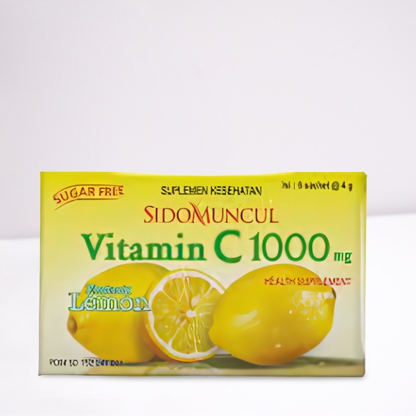 Suplemen Vitamin C1000 Sidomuncul Lemon (1 box 6 sachet)