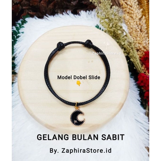 ZaphiraStore | KALUNG - GELANG charm Bulan Sabit Epoxy  | Bracelet Paracord
