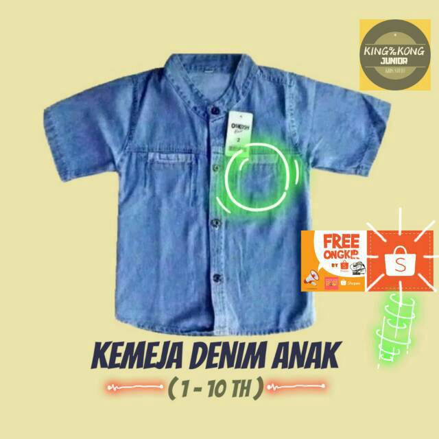 Kemeja Denim Anak Laki 1 - 10 tahun Oshkosh/Rongo