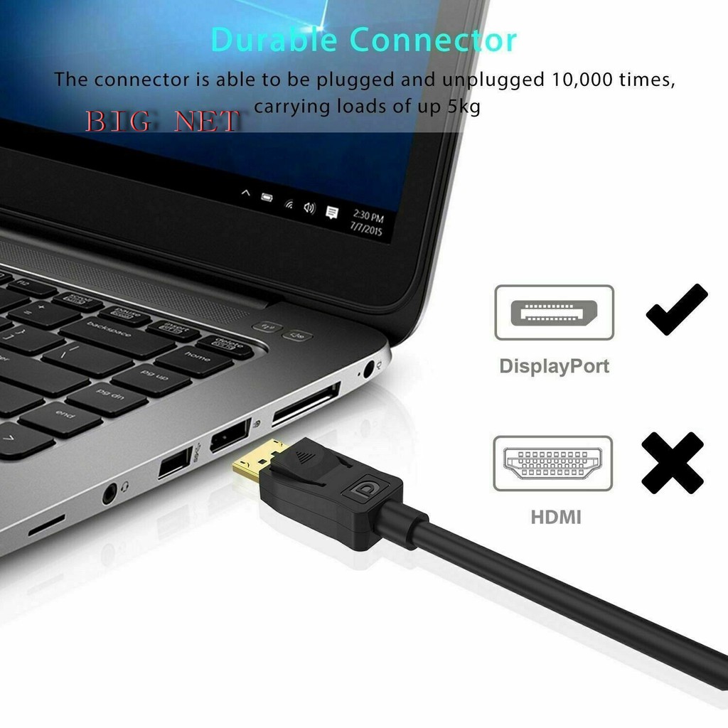 DisplayPort  To DisplayPort-1.8Meter Converter Adapter/ DP TO DP-1.8m